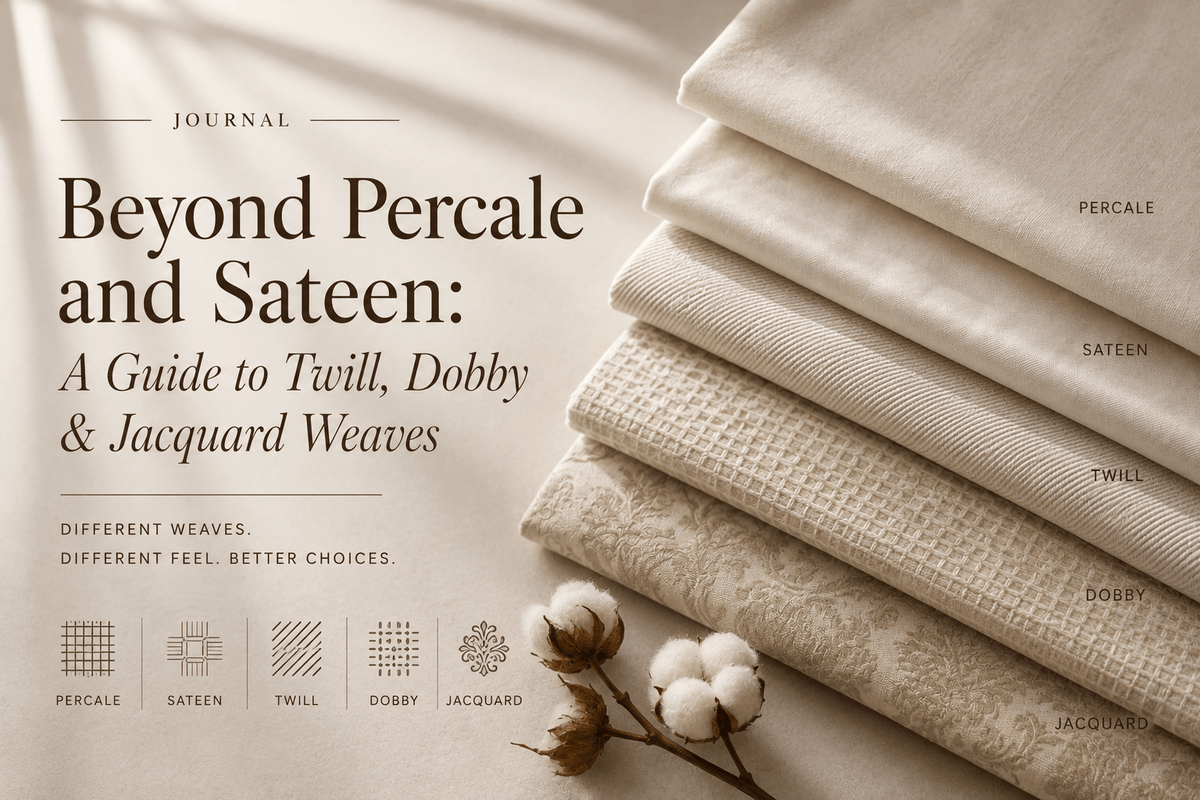 Twill, Dobby & Jacquard: Cotton Weaves Explained - The Unhurried Life