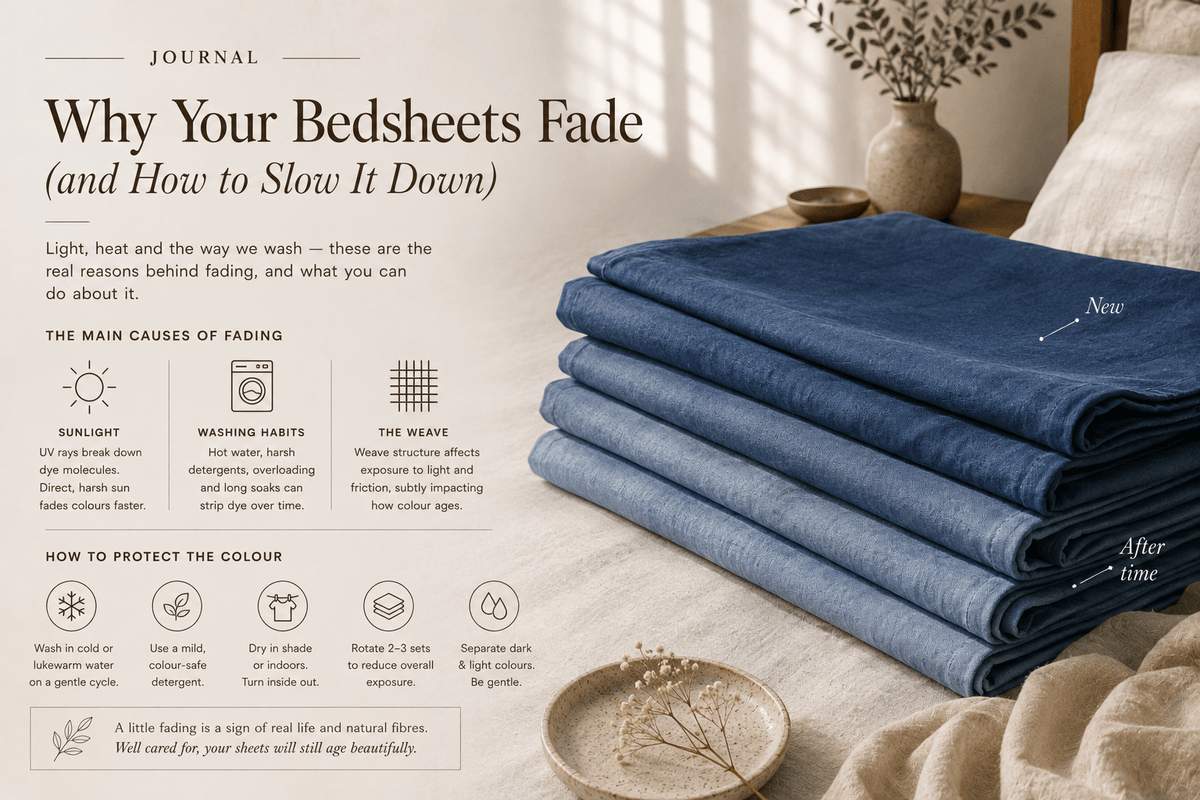 Why Cotton Bedsheets Fade (and How to Prevent It) - The Unhurried Life