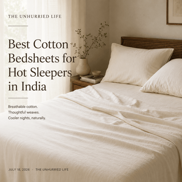 Best Cotton Bedsheets for Hot Sleepers in India - The Unhurried Life
