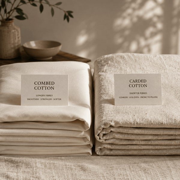 Combed Cotton vs Carded Cotton: What the Difference Really Means for Your Sheets - The Unhurried Life