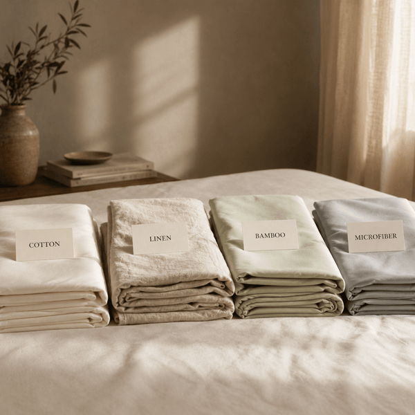 Cotton vs Linen vs Bamboo vs Microfiber: How Bedsheet Fabrics Actually Compare - The Unhurried Life