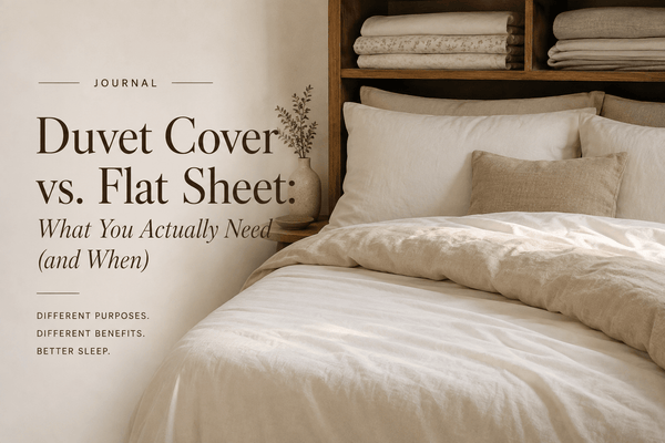 Duvet Cover or Flat Sheet? What Your Bed Actually Needs - The Unhurried Life