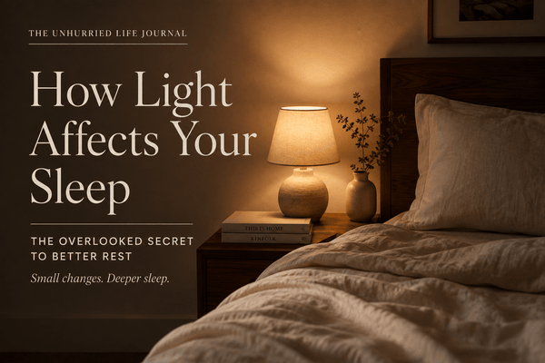 Lighting a Calm Bedroom: How Warm Light Supports Better Sleep - The Unhurried Life