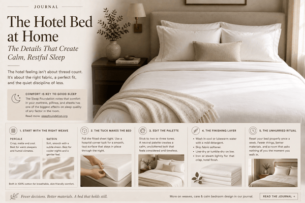 The Hotel Bed at Home: An Unhurried Guide to Making Your Bed Feel Like a Retreat - The Unhurried Life
