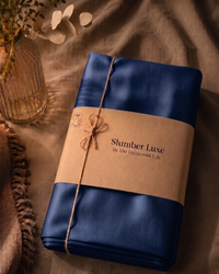 Midnight Navy- Sateen Cotton