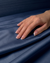 Midnight Navy- Sateen Cotton