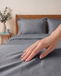 Dark Grey- Percale Cotton