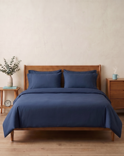 Navy Blue- Percale Cotton