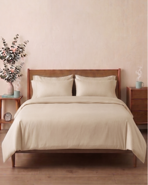 Cream Beige- Percale Cotton