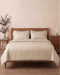 Cream Beige- Percale Cotton - The Unhurried Life