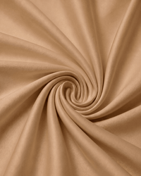 Golden sand percale cotton bedsheet folded, showing texture