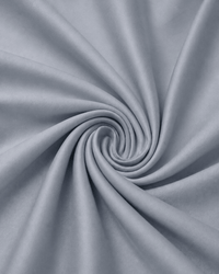 Silver grey percale cotton bedsheet folded, showing texture